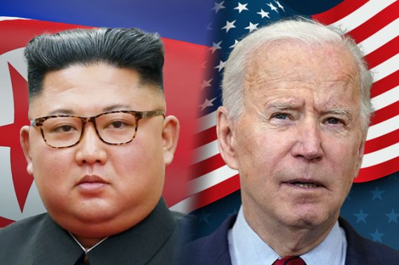 김정은 북한 조선노동당 총비서 겸 국무위원장과 조 바이든 미국 대통령 모습. 그래픽=뉴시스DB