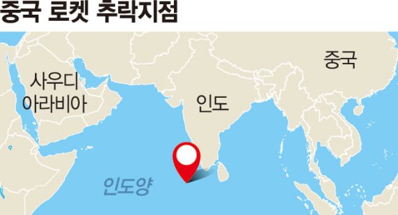 中 ‘창정-5B’ 발사체 잔해 인도양 추락