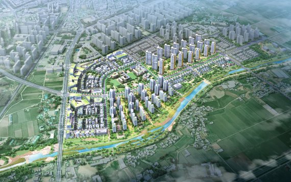 충남 아산 모종샛들지구 도시개발사업 조감도