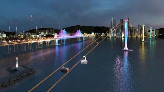 해운대~이기대 해상관광케이블카 5년만에 재추진