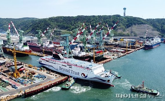 오는 9월 인천-제주 항로에 취항할 2만7000톤급 로팩스 '비욘드 트러스트호'. [하이덱스스토리지 제공]