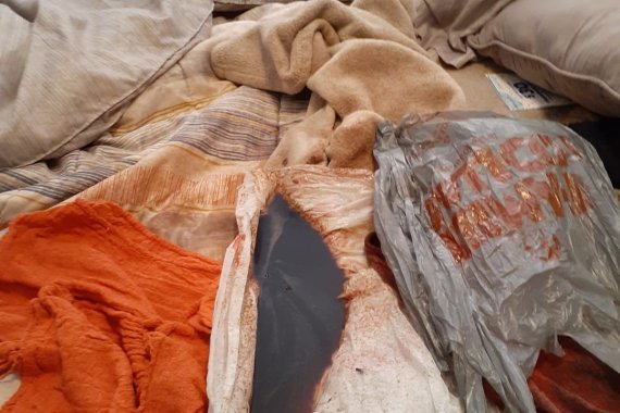 미국의 한 여성이 살고 있는 집 천장에서 혈흔이 떨어져 개인 물품을 모두 버려야 했다. ('고펀드미'(GoFundMe) 홈페이지 갈무리) © 뉴스1