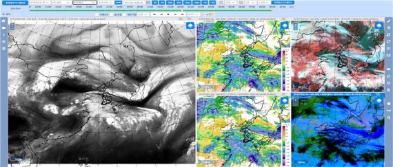 기상청 위성정보분석시스템. 기상청은 올 여름 태풍·강풍·집중호우·폭염 등 위험기상에 대비해 기상위성, 기상관측선, 기상항공기 등 가용 자원을 입체화, 고도화해 예보 정확도를 한층 높이겠다고 23일 밝혔다. 기상청 제공