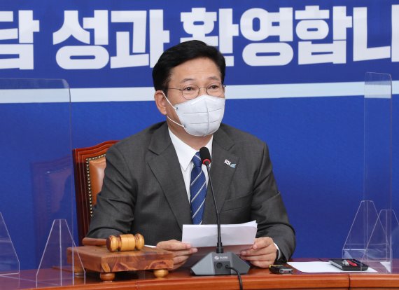 송영길 "한미 백신 파트너십, 한국 백신 생산기지로 위상"