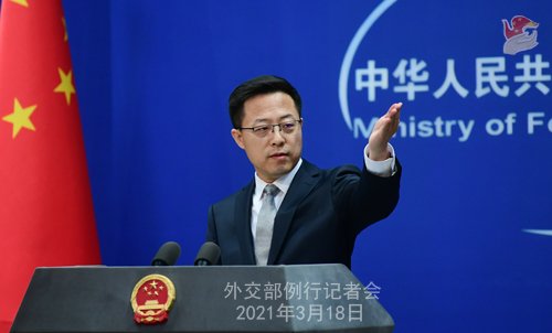 자오리젠 중국 외교부 대변인 © 뉴스1 /사진=뉴스1