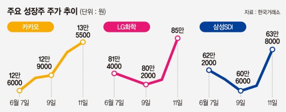 “다시 성장주의 시간”… IT·반도체·2차전지株 반등 이어갈까