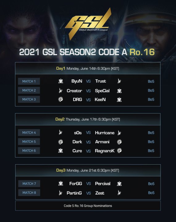 아프리카TV, ‘2021 GSL 시즌2’ 개막