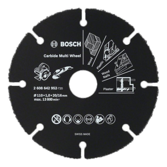 보쉬, ‘카바이드 멀티휠’ 그라인더용 절단 디스크 출시
