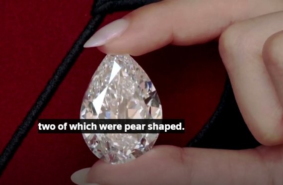 글로벌 경매회사 소더비(Sotheby's)가 경매한 101.38캐럿의 배 모양 희귀 다이아몬드 낙찰대금에 비트코인(BTC)이 실제로 사용됐다. 이번 경매에 나온 다이아몬드 - 소더비 홈피 갈무리 /사진=뉴스1