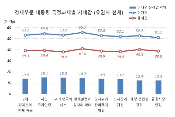 이재명, 경제 잘 수행할 것 같은 대권 후보 '1위'