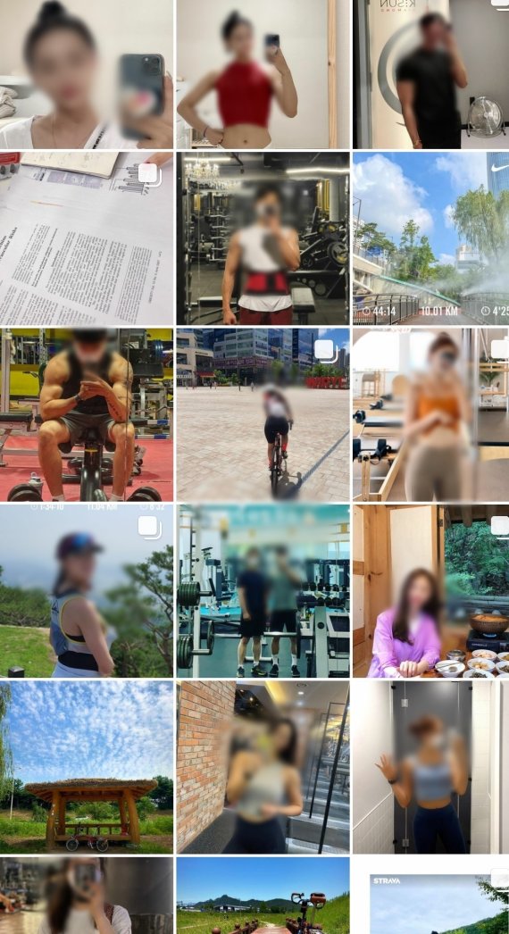 오하운 챌린지 인증(인스타그램)© 뉴스1