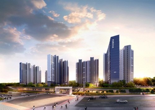 [한화건설] 포레나 서충주 투시도