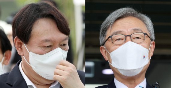 윤석열 전 검찰총장(왼쪽)과 최재형 감사원장(오른쪽) 2021.6.28 © 뉴스1