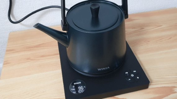 위니아 전기주전자로 물을 끓일 때 디스플레이의 모습을 2배속 했다. © News1 정상훈 기자