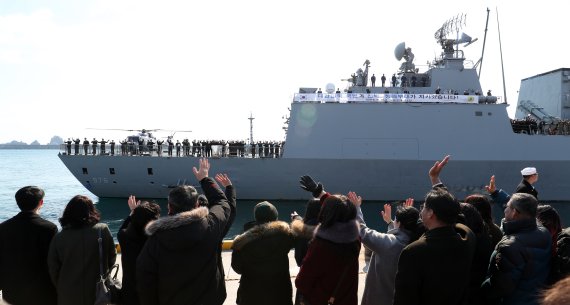 해군 구축함 '문무대왕함'. 사진=뉴스1.