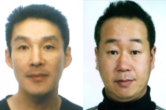 지난 26일 신상공개가 결정된 '제주 중학생 살인 사건' 피의자 백광석(48·왼쪽)과 김시남(46) 모습. / 사진=뉴시스