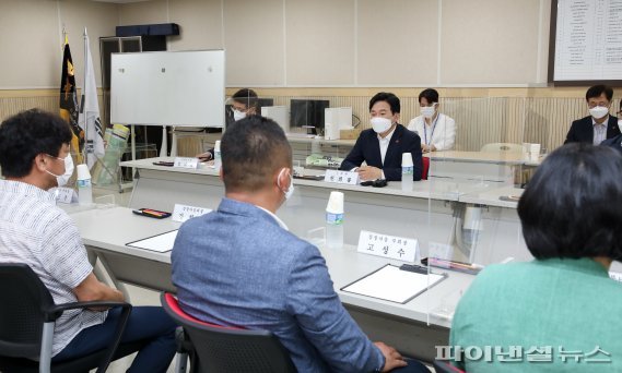 [fn포토] 원희룡, '해군기지 반대' 주민 사면복권 촉구