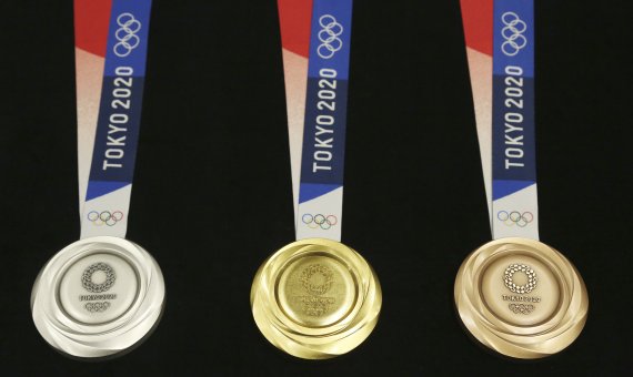 도쿄올림픽에서 수여되는 메달들.뉴시스