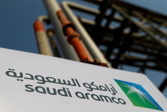사우디아라비아 국영석유기업 아람코의 로고.로이터뉴스1