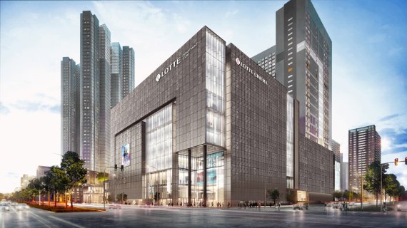 오는 20일 문을 여는 롯데백화점 동탄점의 전경.