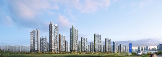 충북 청주시 흥덕구 봉산리 일원에 들어서는 '오송2차 대광로제비앙 그랜드센텀' 투시도.(에이블미디어플러스 제공).2021.6.17/ © 뉴스1