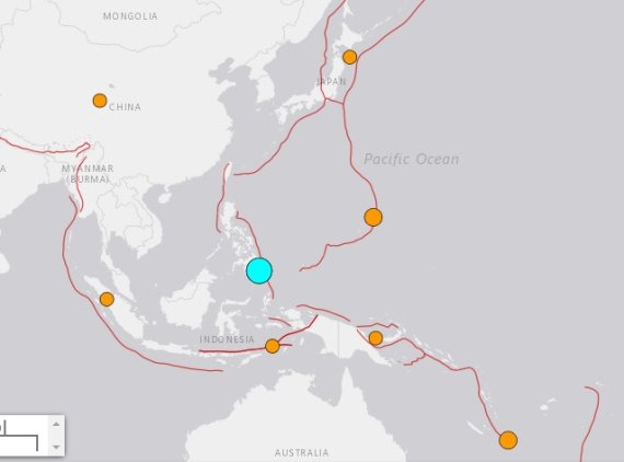 필리핀 민다나오 인근서 7.1규모 지진..쓰나미 경보 발령