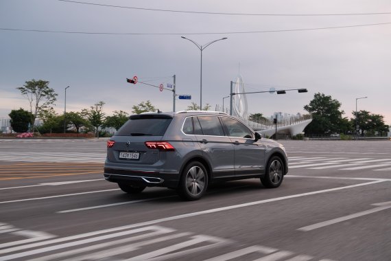 폭스바겐 신형 티구안의 주행 모습. 폭스바겐코리아 제공