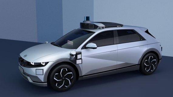 현대자동차그룹이 모셔널과 함께 개발한 레벨4 무인 자율주행차 아이오닉5 로보택시.