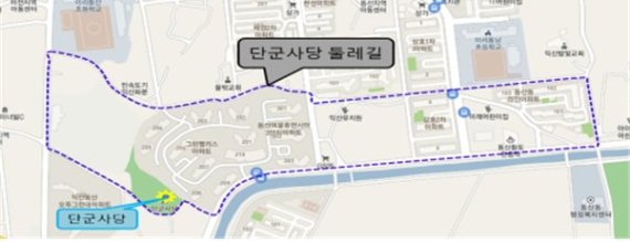 익산 단군사당둘레길, 야간경관 명소 조성