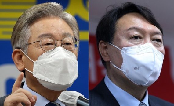 이재명 경기지사(왼쪽)와 윤석열 전 검찰총장 ©뉴스1