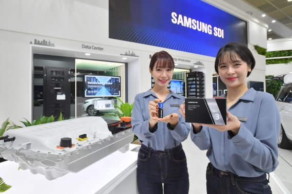 삼성SDI의 '인터배터리 2020' 부스. (삼성SDI 제공)© 뉴스1