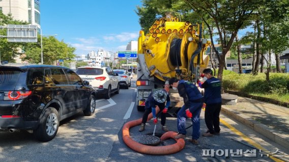 남양주시 공공하수처리시설 준설작업 현장. 사진제공=남양주시