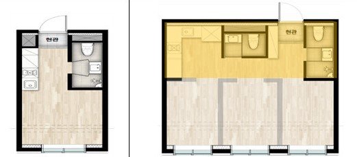 원룸형주택, 전용 60㎡에 침실 3개 가능해진다