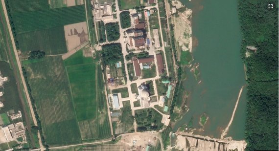 북한이 영변 우라늄 농축 시설을 확장하는 정황이 담긴 사진.플래닛랩스/뉴스1
