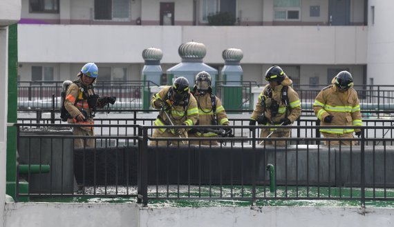 서울 영등포구 여의도동의 100여세대가 사는 아파트에 화재가 발생했다. /사진=김범석 기자