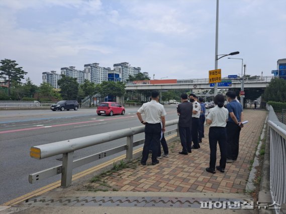 고양시 도로교통 TF팀 교통혼잡 도로 현장답사. 사진제공=고양시