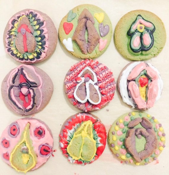 지난 2015년 서울퀴어문화축제에서 판매됐던 여성 성기 모양 쿠키. /사진=뉴스1