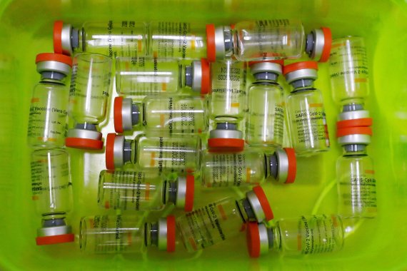 중국 국영 제약사 시노백이 개발한 코로나19 백신. © 로이터=뉴스1 © News1 정윤영 기자 /사진=뉴스1