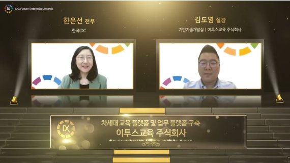 이투스교육, 2021 IDC 퓨처 엔터프라이즈 어워드 수상