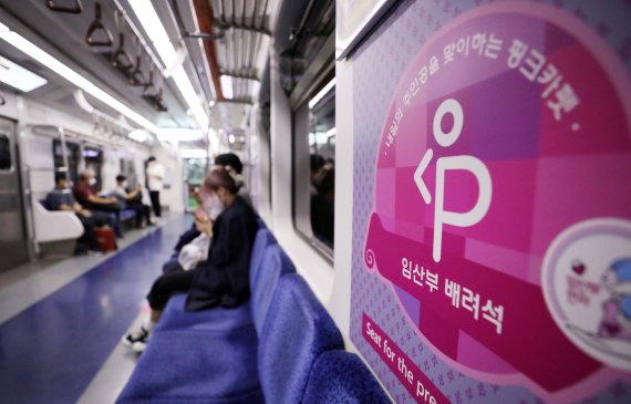 서울지하철의 임산부 배려석. /사진=뉴스1