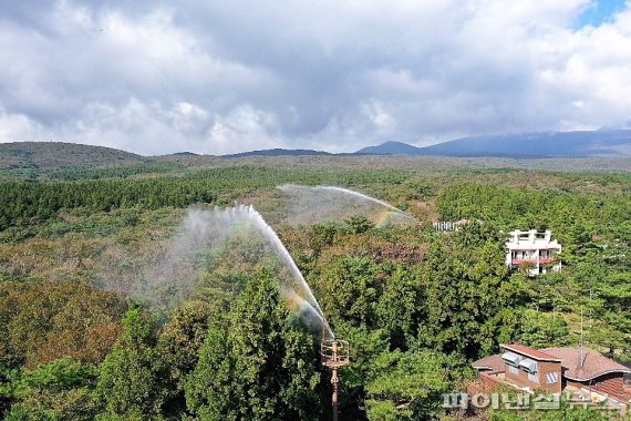 서귀포자연휴양림에 제주 첫 '원격제어 소화시설' 구축