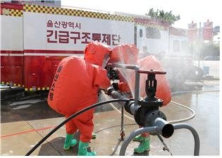 울산 온산국가산단에서 유해물질 유출로 50대 작업자 심정지