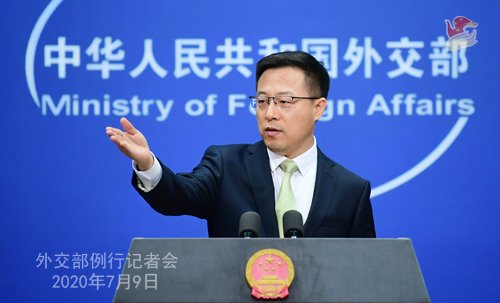 자오리젠 중국 외교부 대변인. © 뉴스1 /사진=뉴스1