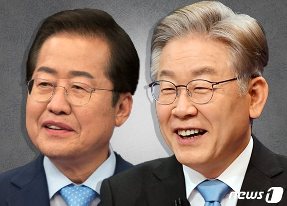 대선후보 호감도 이재명 42%·윤석열 40%..1위 홍준표는?