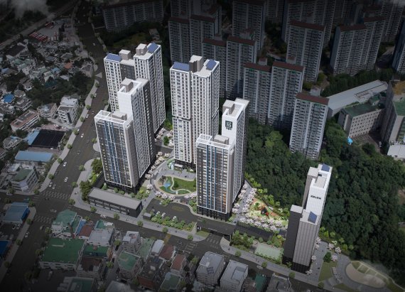 중구 용두동에 들어설 ‘대전 하늘채 엘센트로’ 조감도. (코로롱글로벌 제공)© 뉴스1