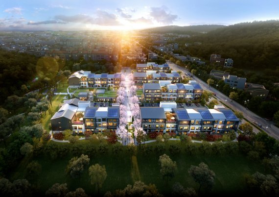 DL이앤씨가 건설할 예정인 부여 동남 모듈러 주택 조감도. DL이앤씨 제공. /뉴스1