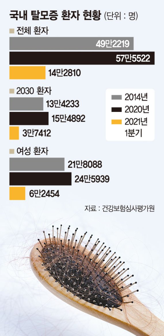 탈모인 1000만 시대 "건보적용" "미용일뿐"
