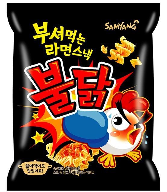 리뉴얼 출시 예정인 '부셔먹는 라면스낵 불닭' (삼양식품 제공)© 뉴스1