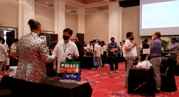 지난 9일(현지시간) 쉐라톤 리젠시 괌에서 열린 괌관광청 주최 한국·괌 간 트래블마트 현장 © 뉴스1 윤슬빈 기자