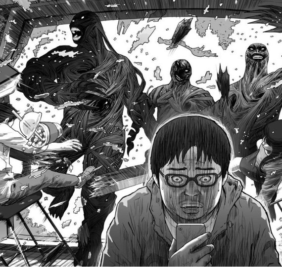 원작 웹툰 '지옥' / 사진=fnDB